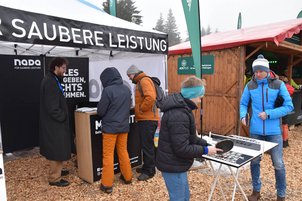 Initiativ-Unterstützer*innen bei Foto-Aktion