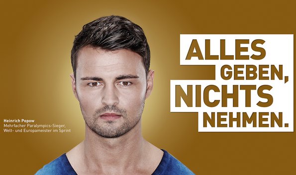 Heinrich Popow, Unterstützer der NADA-Initiative ALLES GEBEN, NICHTS NEHMEN