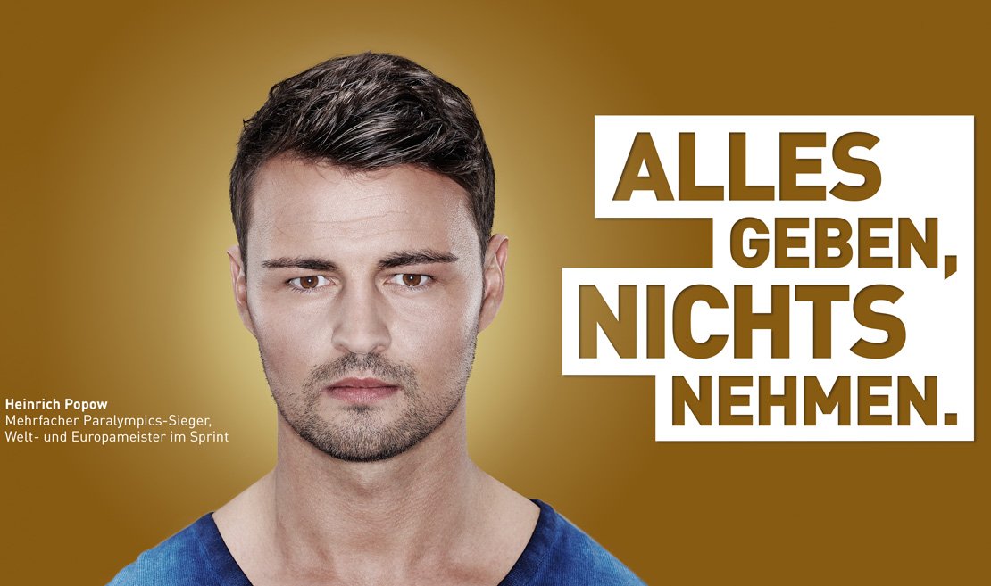 Heinrich Popow, Mehrfacher Paralympics-Sieger, Welt- und Europameister im Sprint Unterstützer der NADA-Initiative mit seinem Statement